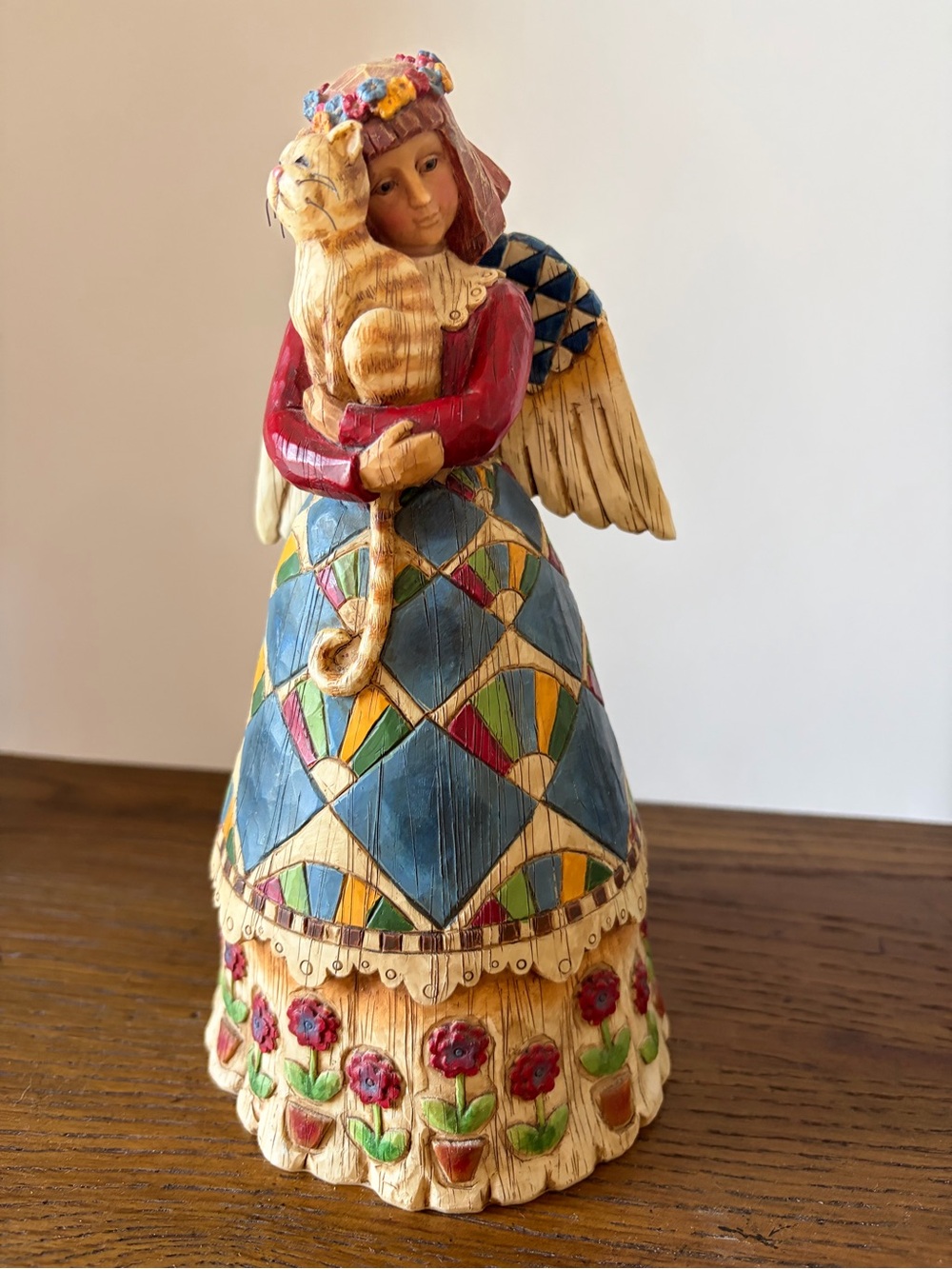 Jim Shore Heartwood Creek “Angel with Cat” 2002